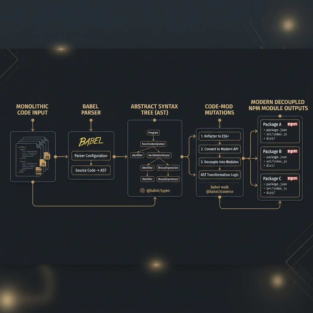 Enterprise Code Base Transformations System Architecture Flow